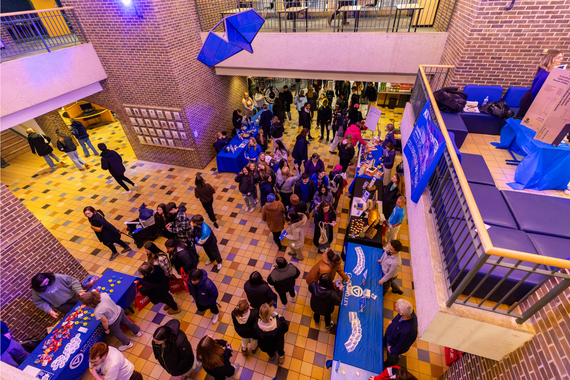 aerial shot of event at kirkhof